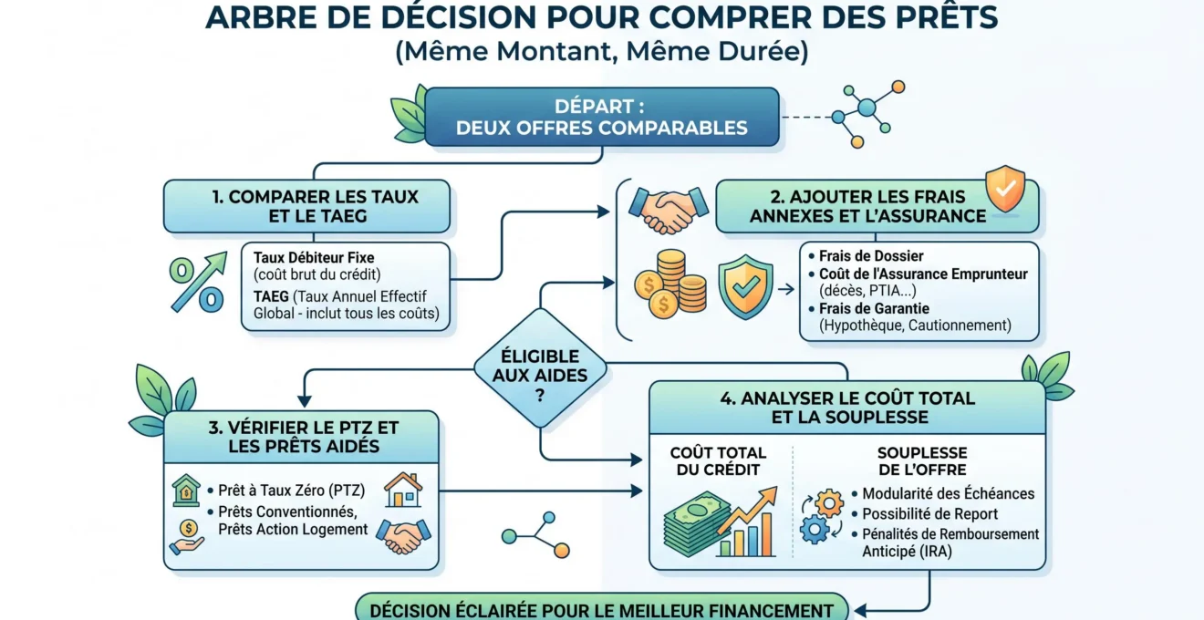 Arbre de décision pour comparer des offres de crédit immobilier